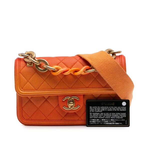 Pre-Loved Chanel Small Quilted Caviar Sunset On The Sea Flap - Picture 10 of 10